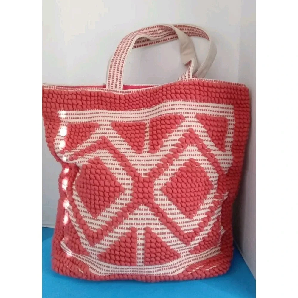 Bohemian Carpet‎ Tote Bag Stylish Fabric Woven Tassel Bag